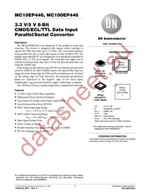 MC10EP446FAR2 datasheet  